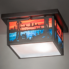 Meyda Custom 99461 Hyde Park Tiffany Ceiling Light Fixture