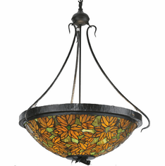 Meyda Lighting 30993 Tiffany Lotus Leaf Tiffany Green / Blue