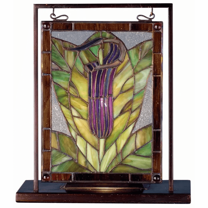 Meyda Lighting 68552 Jack-in-the-Pulpit Tiffany Stained Glass Window