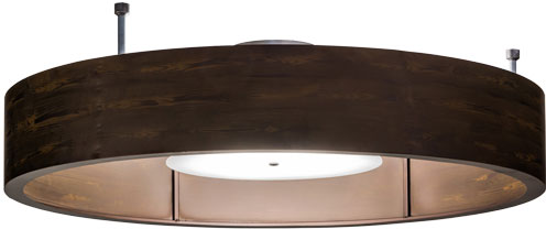 Meyda Custom 154000 Cilindro Hickory Nickel Fluorescent