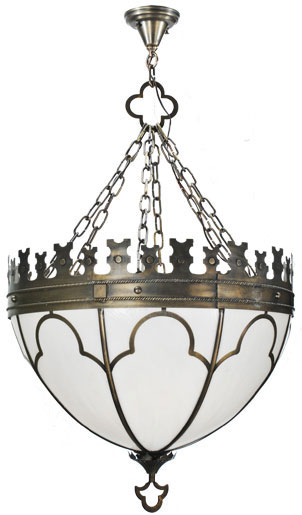 Meyda Custom 81438 Gothic Craftsman Brown Pendant Lighting