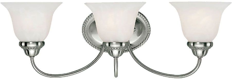 Millennium 413-SN Satin Nickel 3-Light Bathroom Vanity Light Fixture