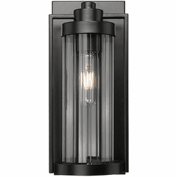 Millennium 192001-PBK Braselton Contemporary Powder Coated Black Outdoor Wall Sconce Lighting