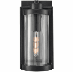 Millennium 192101-PBK Braselton Modern Powder Coated Black Exterior Wall Lighting