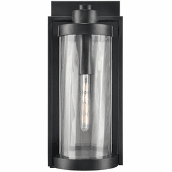 Millennium 192301-PBK Braselton Modern Powder Coated Black Outdoor Lighting Wall Sconce