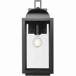 Millennium 194101-PBK Beaufort Modern Powder Coated Black Exterior Lighting Sconce