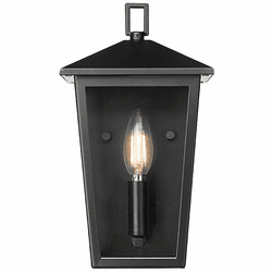 Millennium 198001-PBK Munger Powder Coated Black Outdoor Wall Sconce Lighting
