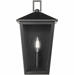 Millennium 198101-PBK Munger Powder Coated Black Outdoor Wall Sconce Lighting