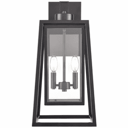 Millennium 198502-PBK Denzell Powder Coated Black Outdoor Wall Lighting