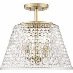 Millennium 22100-VB Saben Modern Vintage Brass Flush Mount Lighting