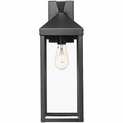 Millennium 22921-PBK Yates PaintedBlack Outdoor Wall Lamp