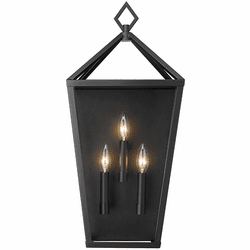 Millennium 2533-PBK Arnold Modern Powder Coated Black Outdoor Wall Sconce Lighting