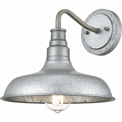 Millennium 2951-GA Vintage Galvanized Outdoor Wall Light Sconce