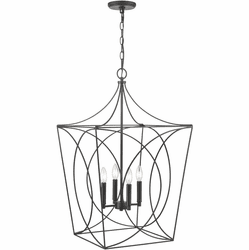 Millennium 4000-MB Tracy Modern Matte Black 18" Foyer Lighting