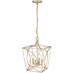 Millennium 4001-PMG Tracy Contemporary Painted Modern Gold 12" Entryway Light Fixture
