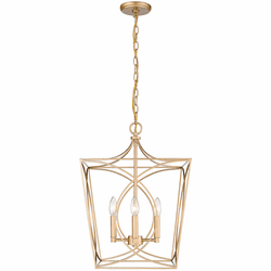 Millennium 4002-PMG Tracy Contemporary Painted Modern Gold 16" Foyer Lighting Fixture