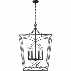 Millennium 4003-MB Tracy Modern Matte Black 24" Foyer Lighting Fixture