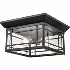 Millennium 4154-PBK Armington Modern Powder Coat Black Outdoor Flush Mount Lighting