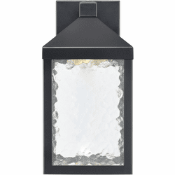 Millennium 72001-PBK Aaron Powder Coated Black LED 12" Outdoor Wall Light Sconce