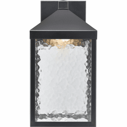 Millennium 72101-PBK Aaron Powder Coated Black LED 15" Outdoor Wall Light Sconce