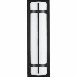 Millennium 76101-PBK Modern Powder Coated Black LED 20" Outdoor Wall Lighting Fixture
