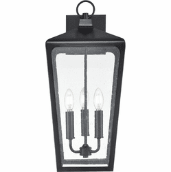 Millennium 7923-PBK Brooks Vintage Powder Coated Black 23" Outdoor Light Sconce