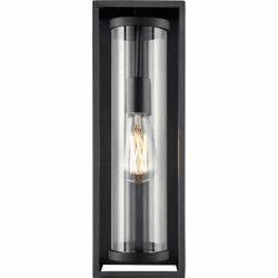 Millennium 91611-TBK Caleb Contemporary Textured Black 16.5" Outdoor Wall Lighting
