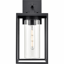 Millennium 93121-TBK Ellway Modern Textured Black 16" Outdoor Wall Sconce Light