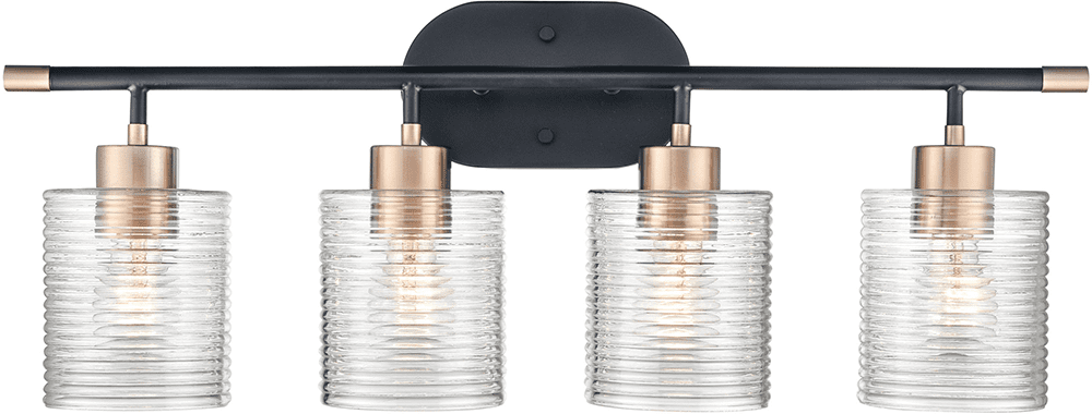 Millennium Lighting Annos 1 - Light Pendant in Matte Black/Modern Gold