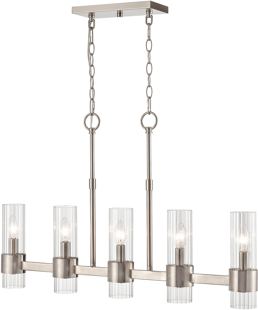 Millennium 9985-BN Caberton Modern Brushed Nickel Island Light Fixture ...