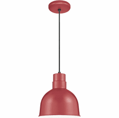 Millennium RDBC10-SR R Series Retro Satin Red Pendant Light