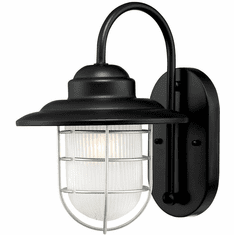 Millennium RLM 5390-SB R Series Modern Satin Black Outdoor Wall Sconce