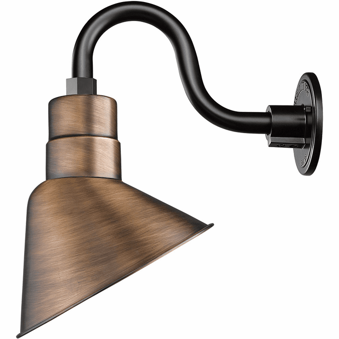 Millennium RLM RAS10-NC R Series Natural Copper 10" Outdoor Sconce Lighting