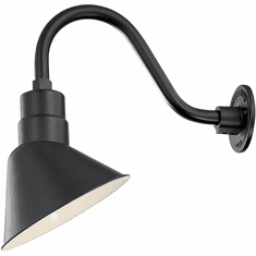 Millennium RLM RAS10-SB R Series Satin Black 10" Exterior Wall Sconce