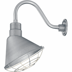 Millennium RLM RAS12-GA R Series Galvanized 12" Outdoor Lamp Sconce