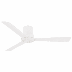 Minka Aire F873-WHF Simple Flush Modern Flat White 52" Interior / Exterior Home Ceiling Fan