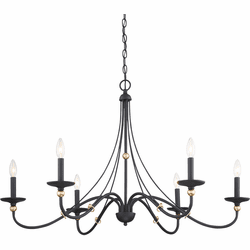 Minka Lavery 1046-677 Westchester County Sand Coal With Skyline Gold Leaf Ceiling Chandelier
