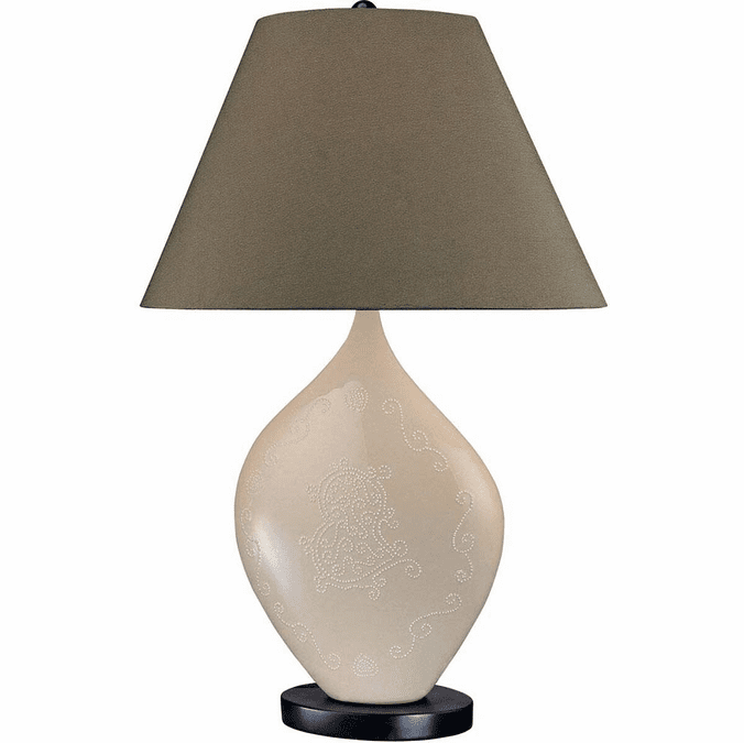 Minka Lavery 10879-0 Contemporary Cream Table Lamp Lighting