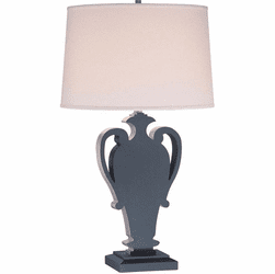 Minka Lavery 12431-0 Ocean Blue with Silver Leaf Table Lamp Lighting
