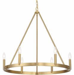 Minka Lavery 1715-894 Dutton Modern Signature Brass Chandelier Lighting