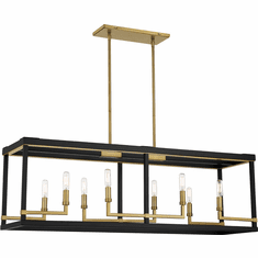 Minka Lavery 2118-726 Union Estates Contemporary Coal And Soft Brass Island Lighting