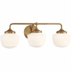 Minka Lavery 2573-575 Cornwell Contemporary Antique Noble Brass 3-Light Bathroom Light