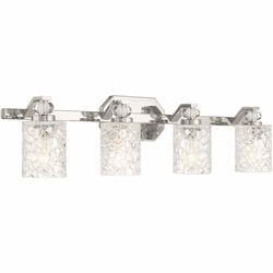 Minka Lavery 2614-77 Crystal Kay Contemporary Chrome 4-Light Bathroom Lighting