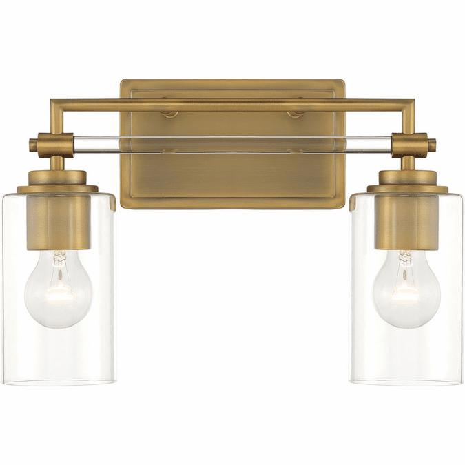Minka Lavery 2642575 Binsly Contemporary Aged Brass 2Light Bathroom