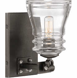 Minka Lavery 2731-709 Graham Avenue Smoked Iron And Brushed Nickel Wall Lighting Fixture