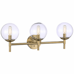 Minka Lavery 2793-695 Auresa Modern Soft Brass 3-Light Vanity Lighting