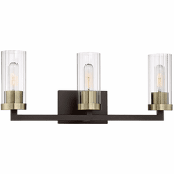 Minka Lavery 3043-560 Ainsley Court Contemporary Aged Kinston Bronze 3-Light Bath Lighting