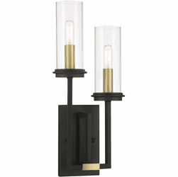 Minka Lavery 3202-781 Hillstone Modern Sand Coal & Soft Brass Wall Lighting