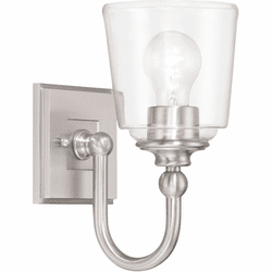 Minka Lavery 4001-84 Antonia Contemporary Brushed Nickel Wall Light Sconce