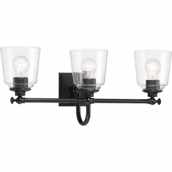 Minka Lavery 4003-66A Antonia Contemporary Coal 3-Light Bathroom Sconce Lighting